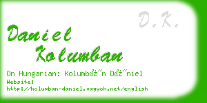 daniel kolumban business card